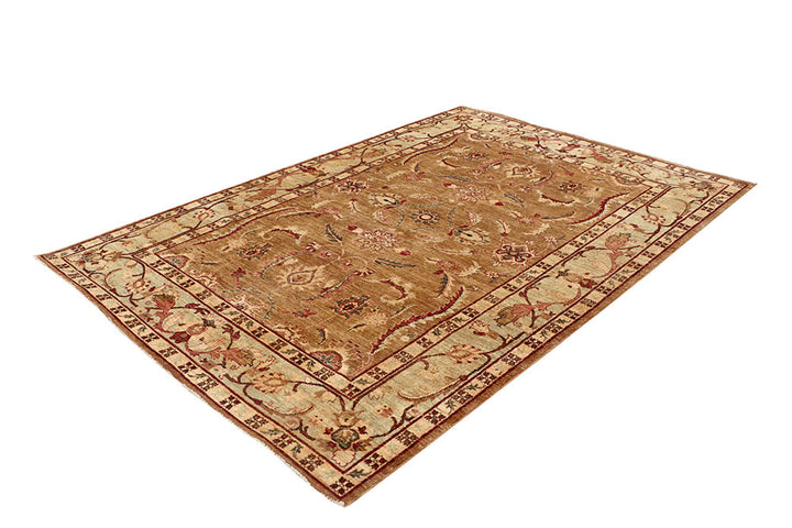 Dark Goldenrod Ziegler 5' 10 x 8' 10 - No. 64612 - ALRUG Rug Store