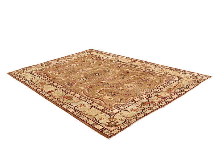 Dark Goldenrod Ziegler 5' 10 x 8' 10 - No. 64612 - ALRUG Rug Store