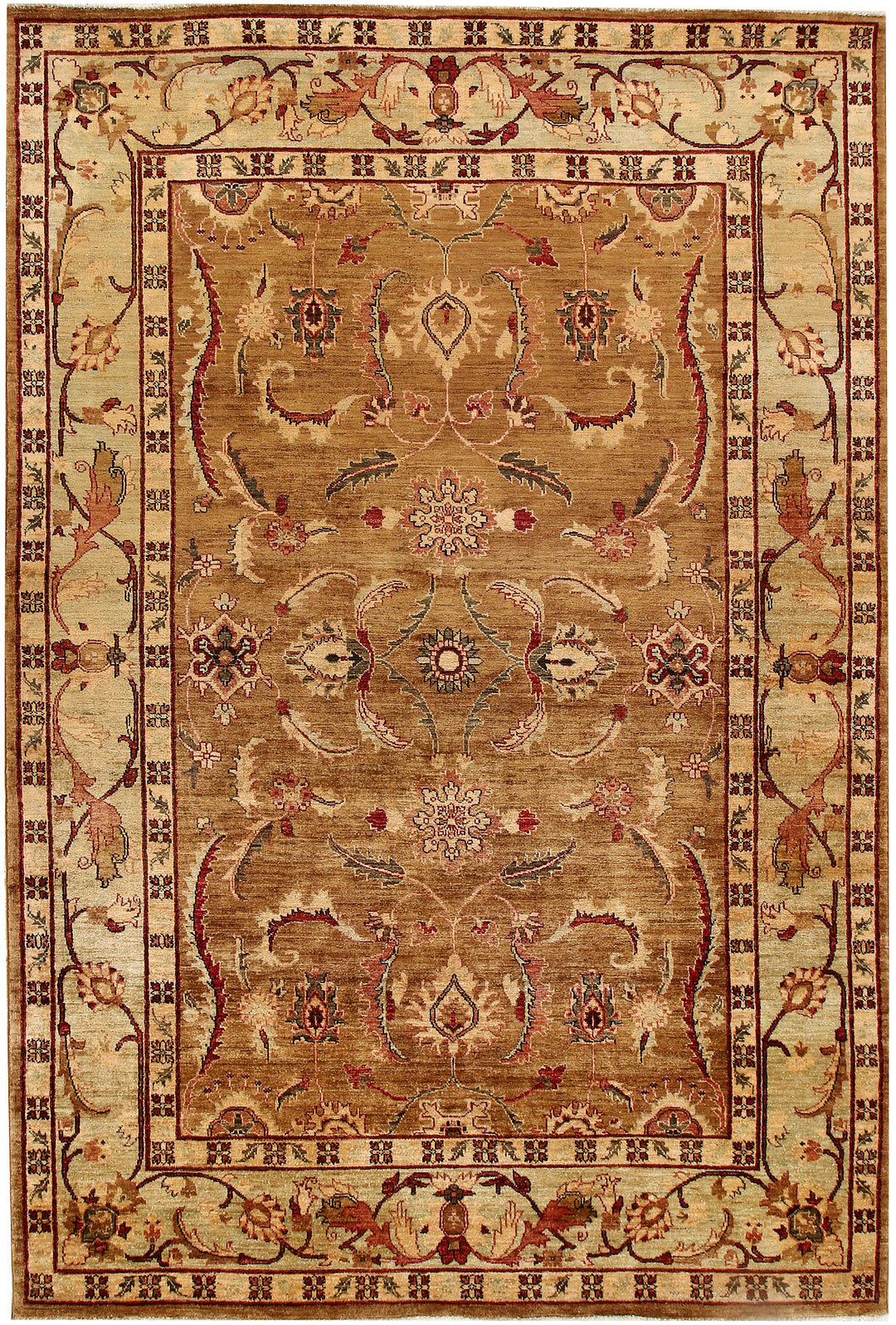 Dark Goldenrod Ziegler 5' 10 x 8' 10 - No. 64612 - ALRUG Rug Store
