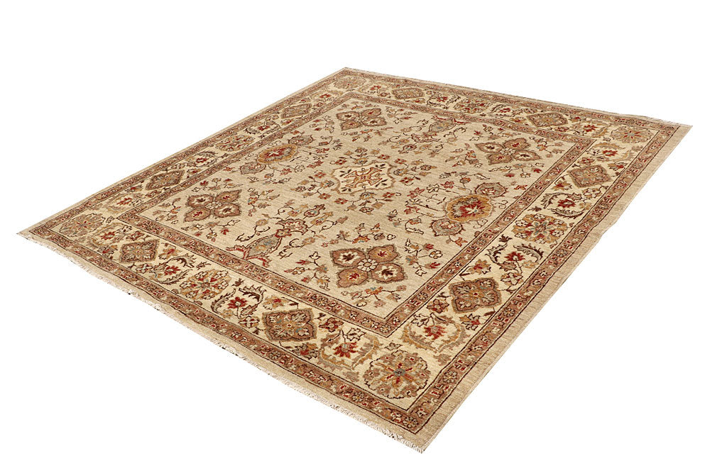 Tan Ziegler 6' 8 x 6' 10 - No. 64614 - ALRUG Rug Store