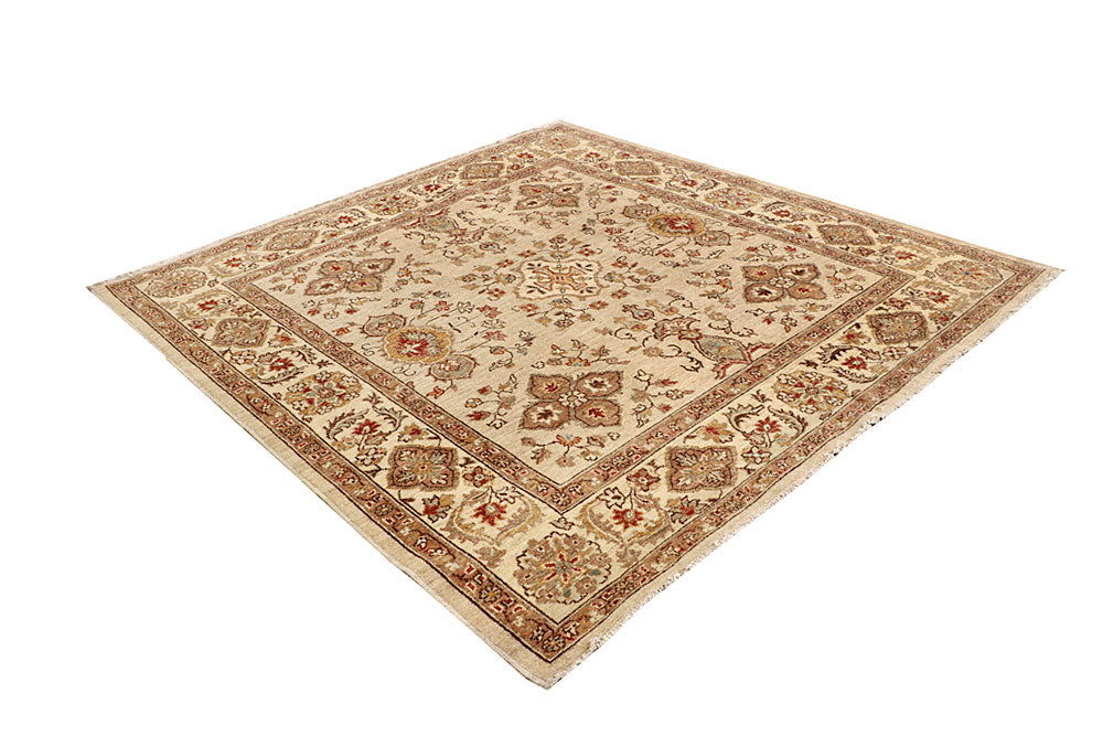 Tan Ziegler 6' 8 x 6' 10 - No. 64614 - ALRUG Rug Store