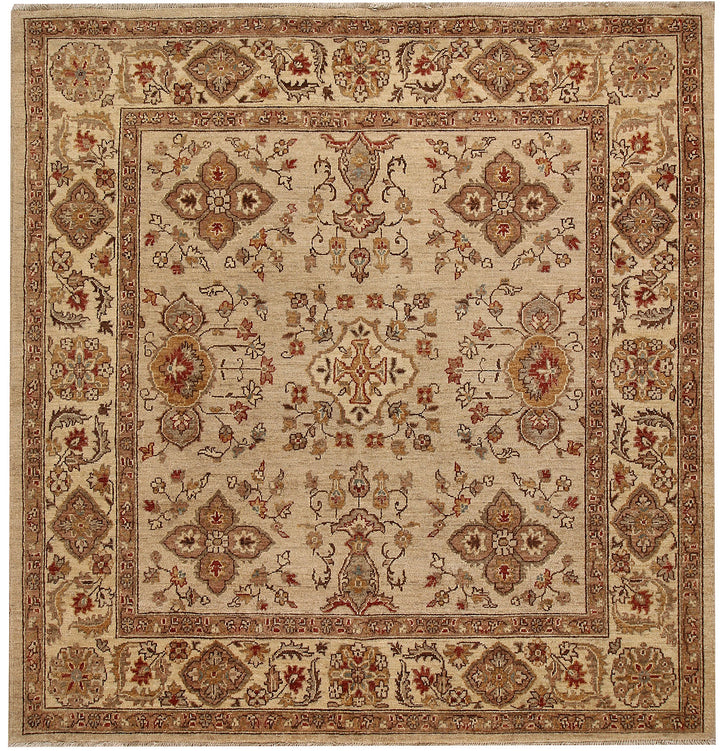 Tan Ziegler 6' 8 x 6' 10 - No. 64614 - ALRUG Rug Store