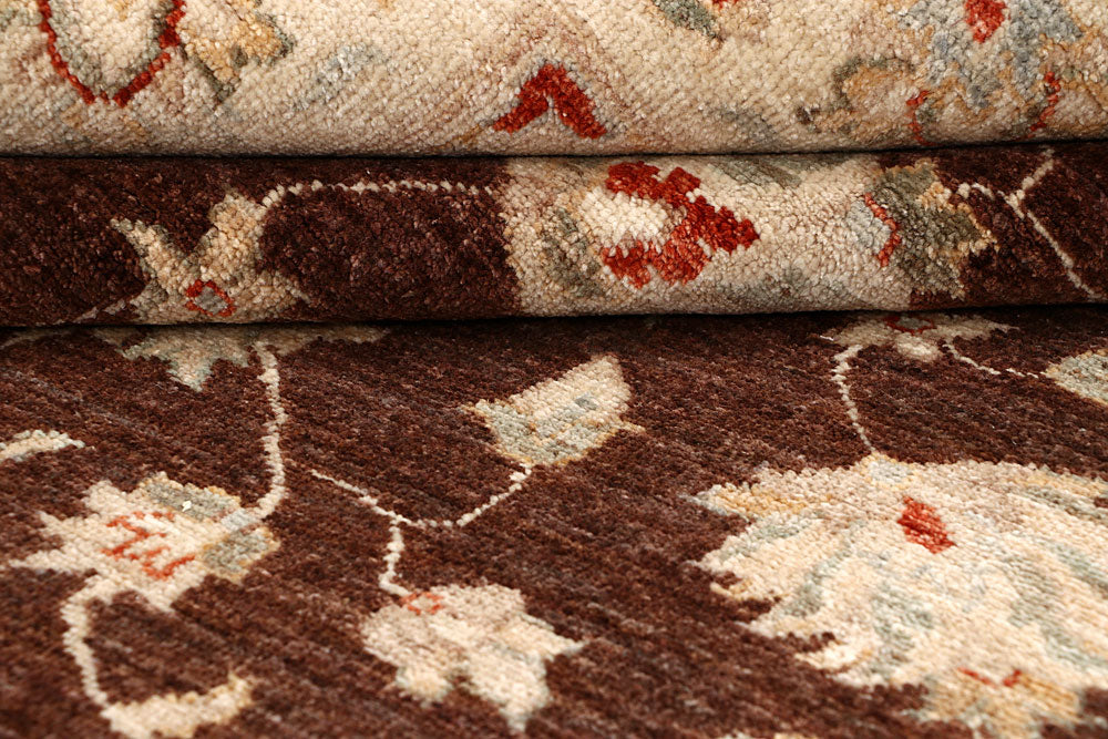 Saddle Brown Ziegler 6' 8 x 9' 8 - No. 64615 - ALRUG Rug Store