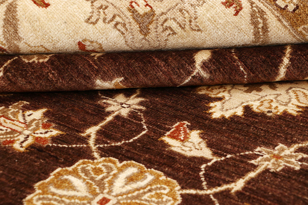 Saddle Brown Ziegler 6' 9 x 9' 7 - No. 64617 - ALRUG Rug Store