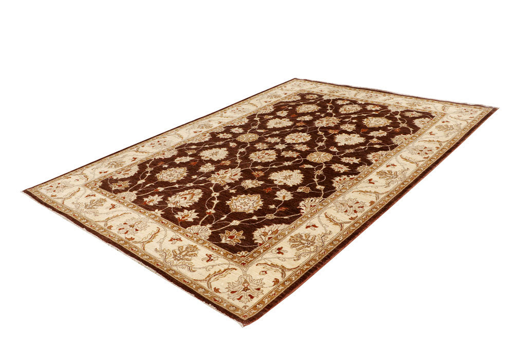 Saddle Brown Ziegler 6' 9 x 9' 7 - No. 64617 - ALRUG Rug Store