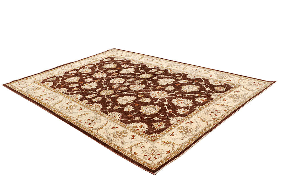 Saddle Brown Ziegler 6' 9 x 9' 7 - No. 64617 - ALRUG Rug Store