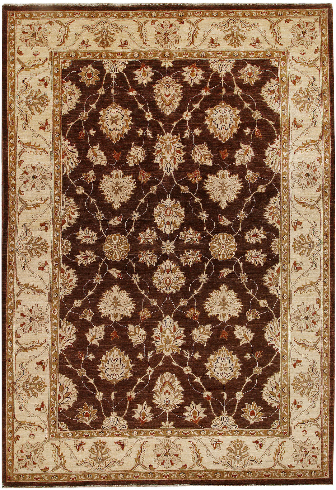 Saddle Brown Ziegler 6' 9 x 9' 7 - No. 64617 - ALRUG Rug Store