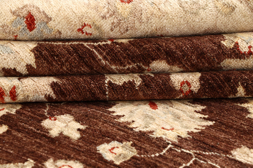 Saddle Brown Ziegler 6' 6 x 9' 8 - No. 64620 - ALRUG Rug Store