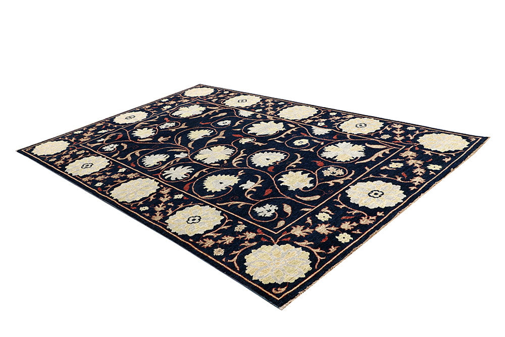 Black Ziegler 6' 5 x 9' 9 - No. 64626 - ALRUG Rug Store