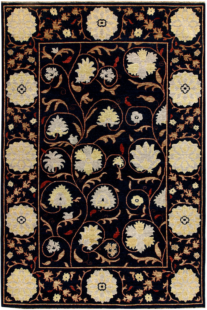 Black Ziegler 6' 5 x 9' 9 - No. 64626 - ALRUG Rug Store