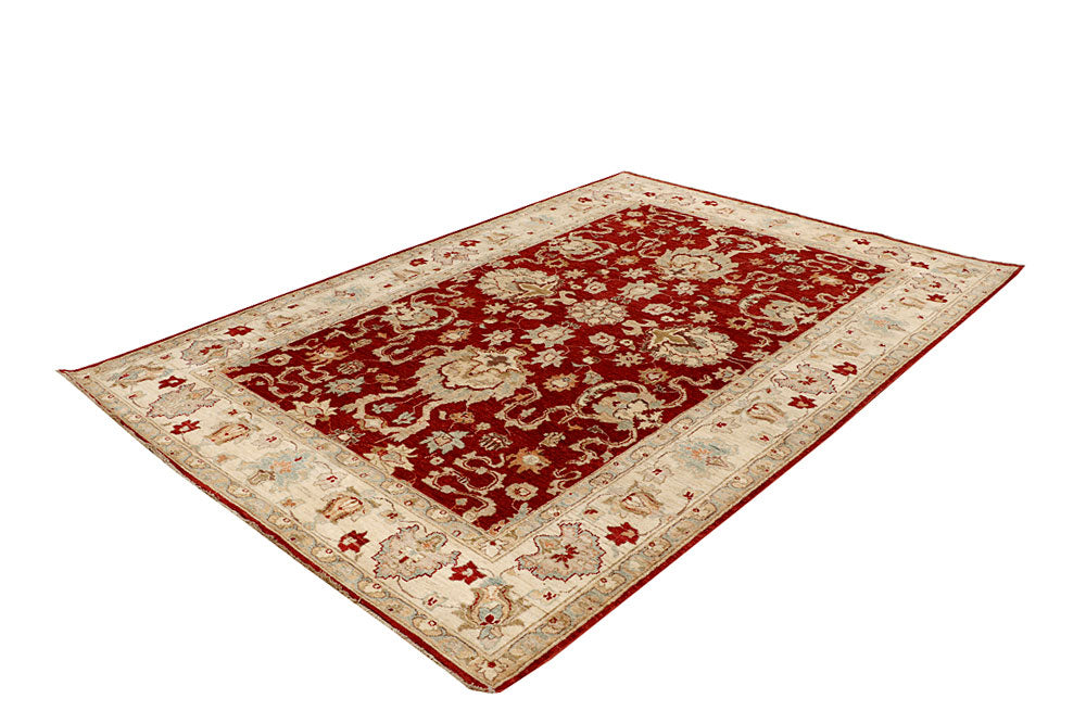 Dark Red Ziegler 6' 2 x 9' 1 - No. 64627 - ALRUG Rug Store