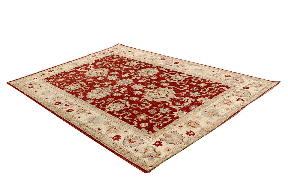 Dark Red Ziegler 6' 2 x 9' 1 - No. 64627 - ALRUG Rug Store