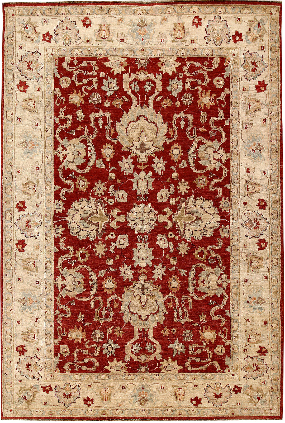 Dark Red Ziegler 6' 2 x 9' 1 - No. 64627 - ALRUG Rug Store