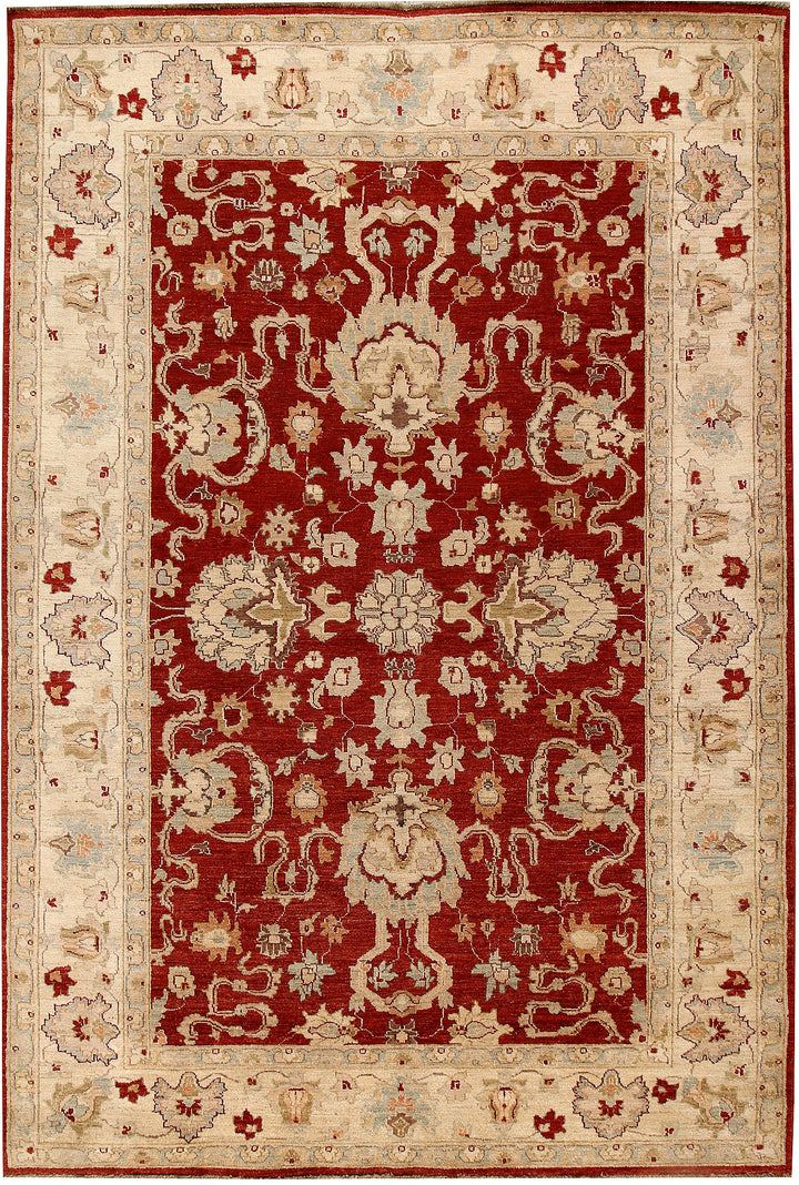 Dark Red Ziegler 6' 2 x 9' 1 - No. 64627 - ALRUG Rug Store
