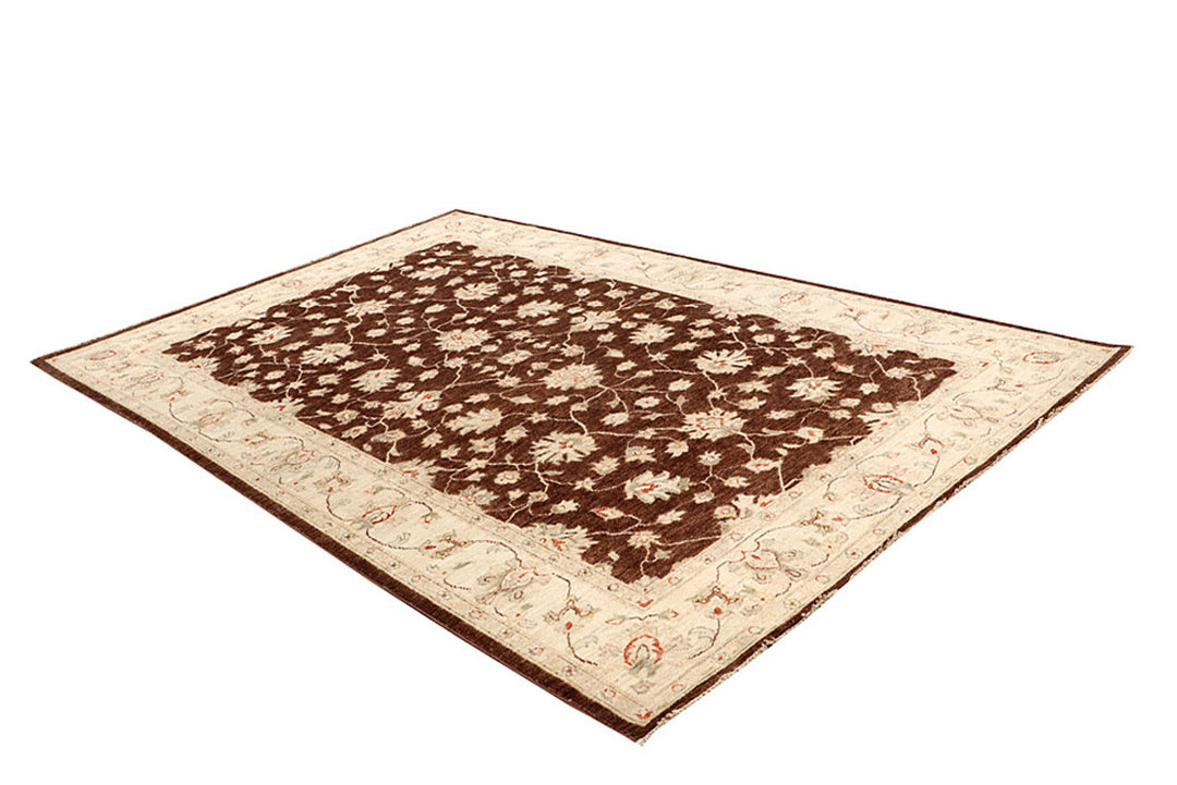 Saddle Brown Ziegler 6'  5" x 9'  9" - No. QA67517