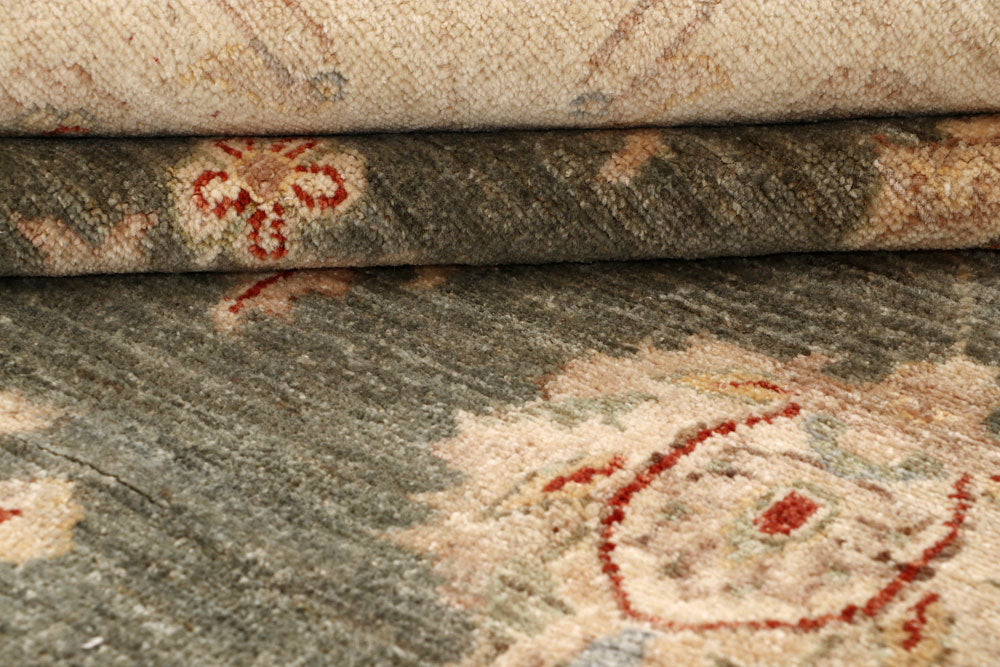 Dark Olive Green Ziegler 8' x 9' 8 - No. 64669 - ALRUG Rug Store