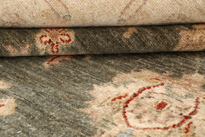 Dark Olive Green Ziegler 8' x 9' 8 - No. 64669 - ALRUG Rug Store