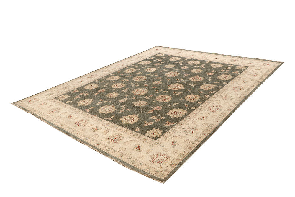 Dark Olive Green Ziegler 8' x 9' 8 - No. 64669 - ALRUG Rug Store