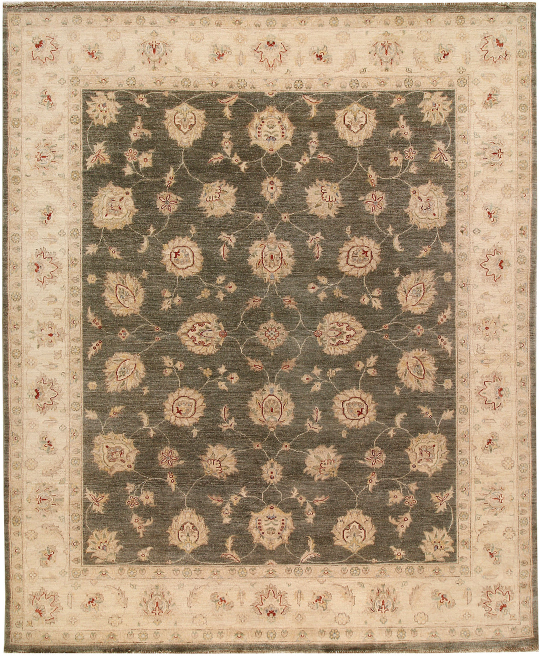 Dark Olive Green Ziegler 8' x 9' 8 - No. 64669 - ALRUG Rug Store