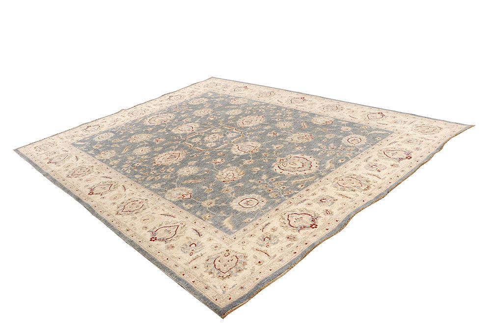Light Slate Grey Oushak 7' 10 x 9' 10 - No. 64678 - ALRUG Rug Store