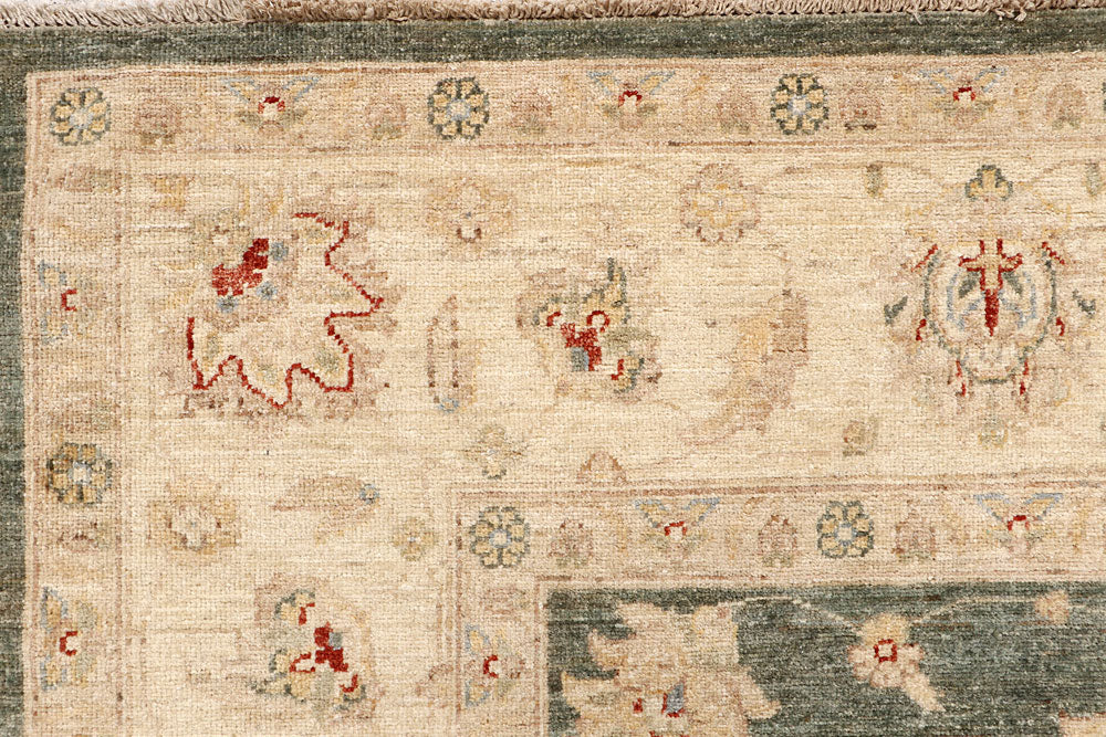 Dark Olive Green Ziegler 7' 10 x 9' 10 - No. 64679 - ALRUG Rug Store