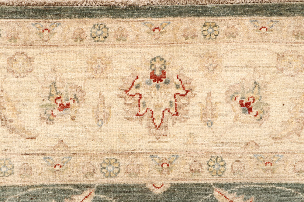 Dark Olive Green Ziegler 7' 10 x 9' 10 - No. 64679 - ALRUG Rug Store