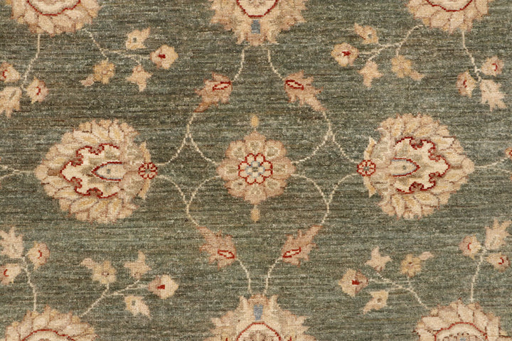 Dark Olive Green Ziegler 7' 10 x 9' 10 - No. 64679 - ALRUG Rug Store