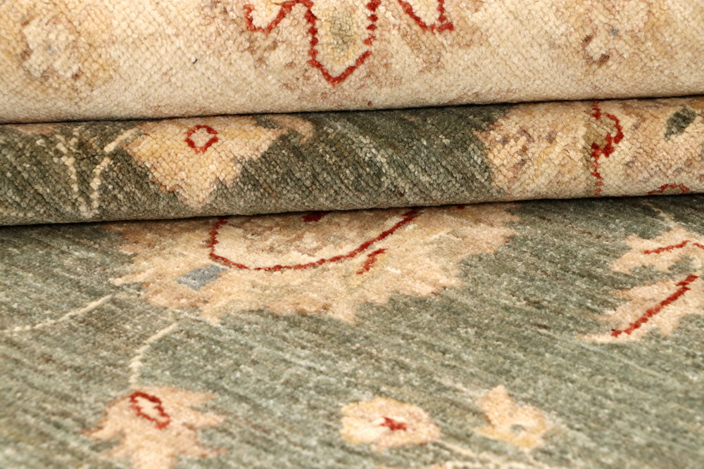 Dark Olive Green Ziegler 7' 10 x 9' 10 - No. 64679 - ALRUG Rug Store