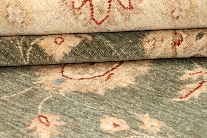 Dark Olive Green Ziegler 7' 10 x 9' 10 - No. 64679 - ALRUG Rug Store