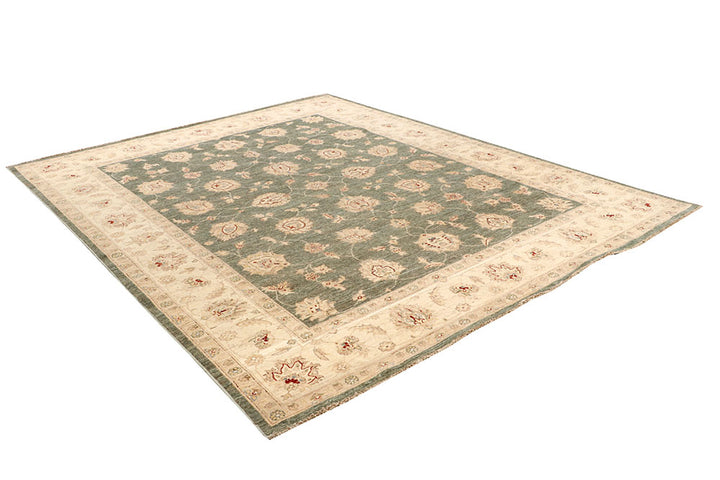 Dark Olive Green Ziegler 7' 10 x 9' 10 - No. 64679 - ALRUG Rug Store