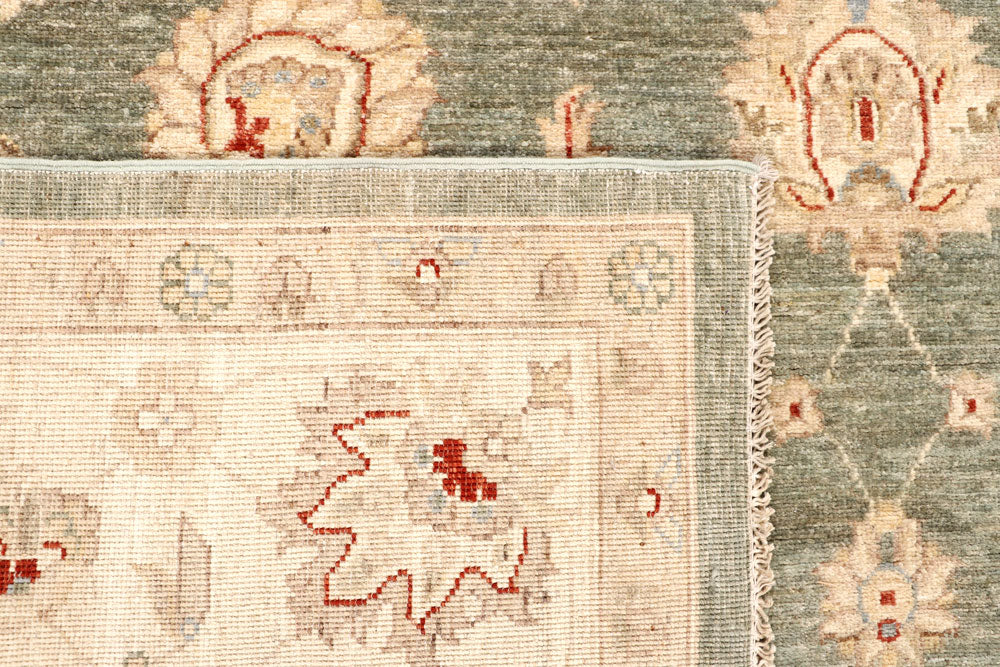 Dark Olive Green Ziegler 7' 10 x 9' 10 - No. 64679 - ALRUG Rug Store