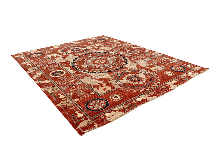 Chocolate Oushak 7'  11" x 9'  6" - No. QA67575