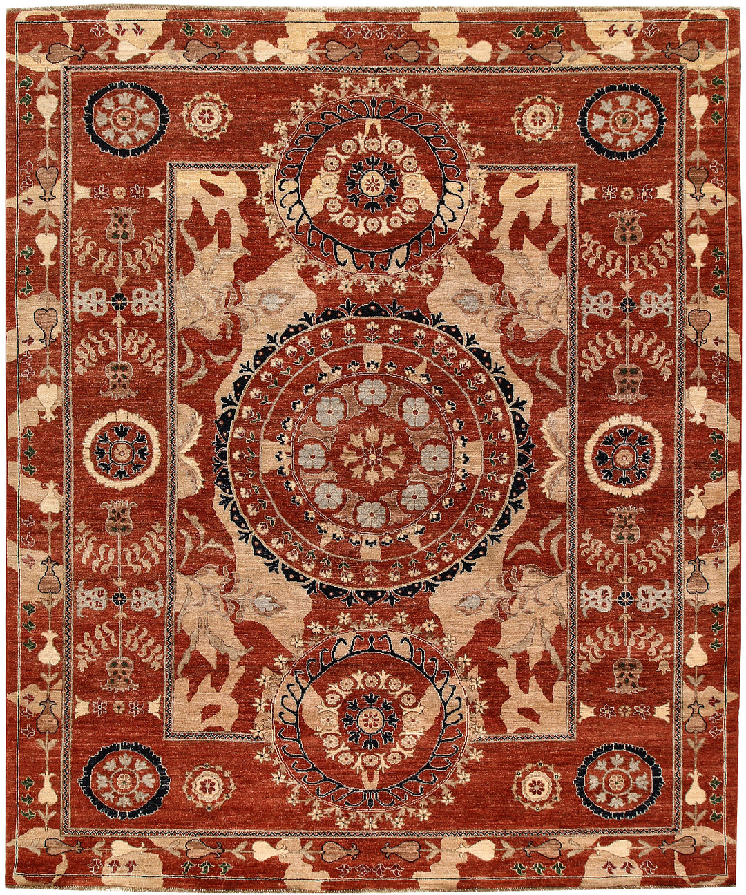 Chocolate Oushak 7' 11 x 9' 6 - No. 64685 - ALRUG Rug Store