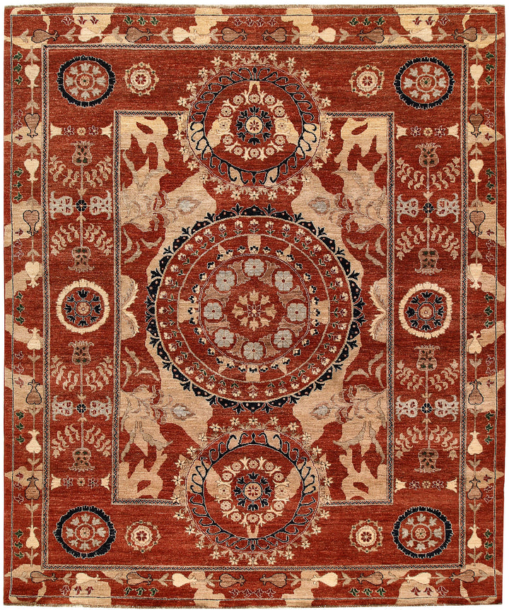 Chocolate Oushak 7' 11 x 9' 6 - No. 64685 - ALRUG Rug Store
