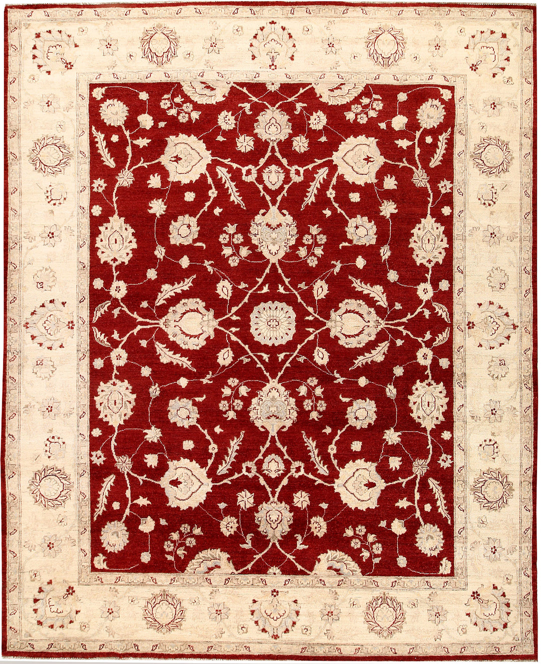 Dark Red Ziegler 7' 10 x 9' 10 - No. 64688 - ALRUG Rug Store