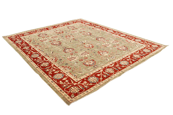 Dark Khaki Ziegler 8' 3 x 9' 5 - No. 64697 - ALRUG Rug Store
