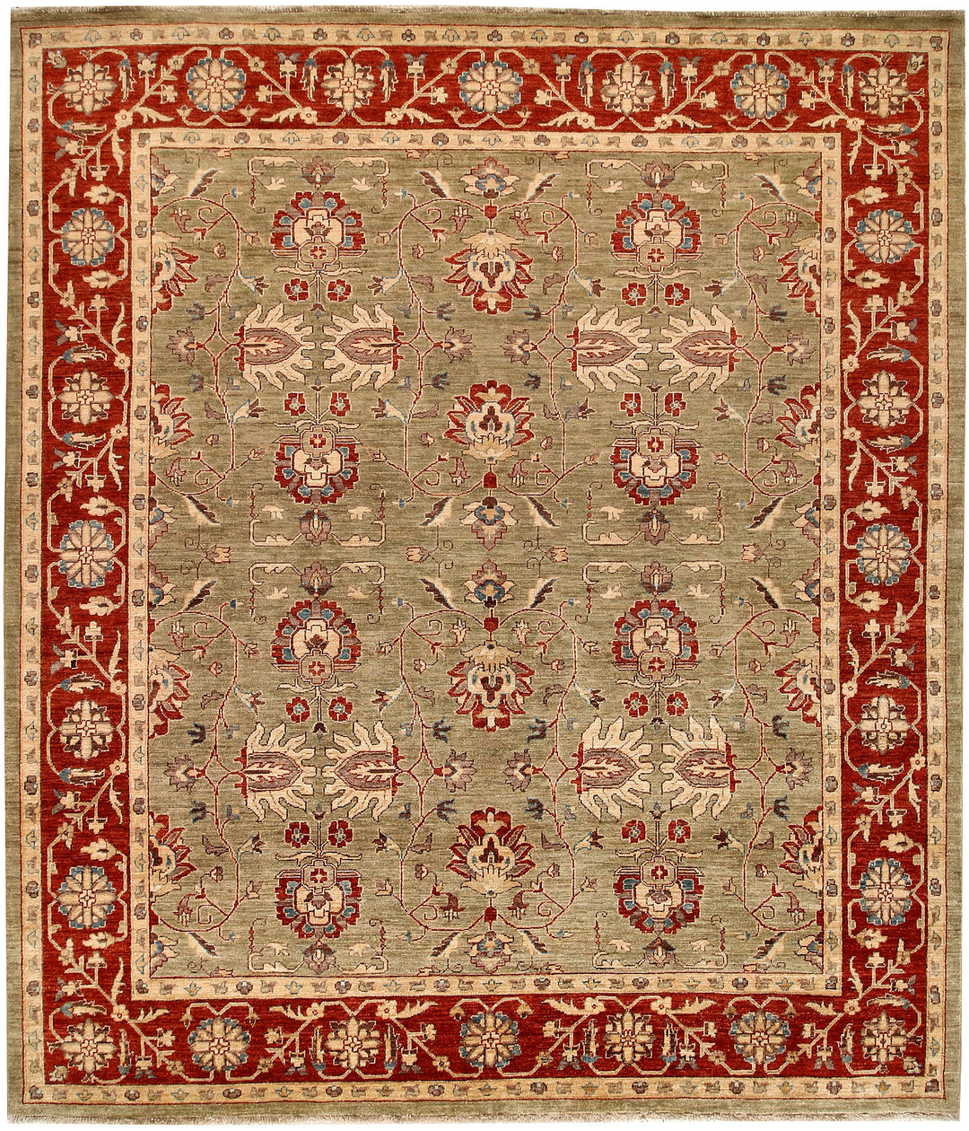 Dark Khaki Ziegler 8' 3 x 9' 5 - No. 64697 - ALRUG Rug Store