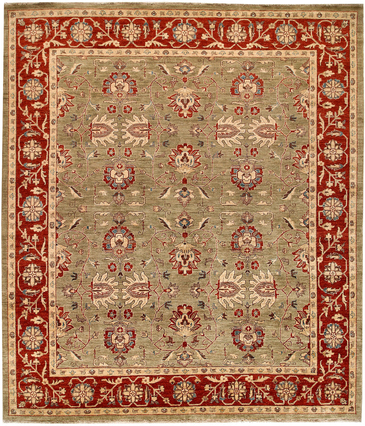 Dark Khaki Ziegler 8' 3 x 9' 5 - No. 64697 - ALRUG Rug Store