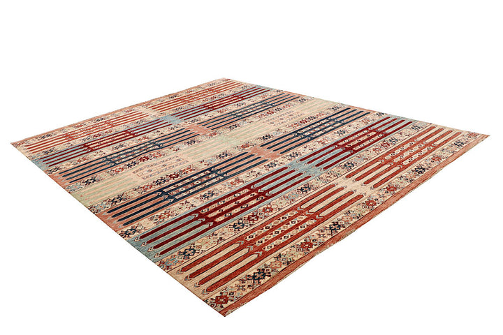 Multi Colored Oushak 8' x 9' 10 - No. 64714 - ALRUG Rug Store