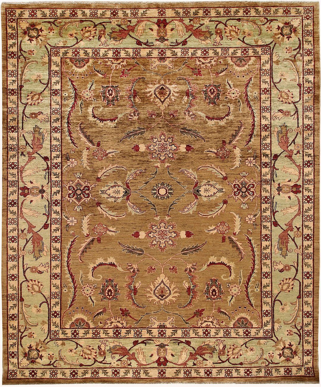 Dark Goldenrod Ziegler 8' 2 x 9' 11 - No. 64718 - ALRUG Rug Store