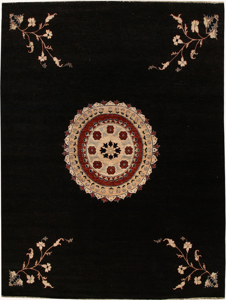 Black Ziegler 7'  10" x 10'  6" - No. QA77753