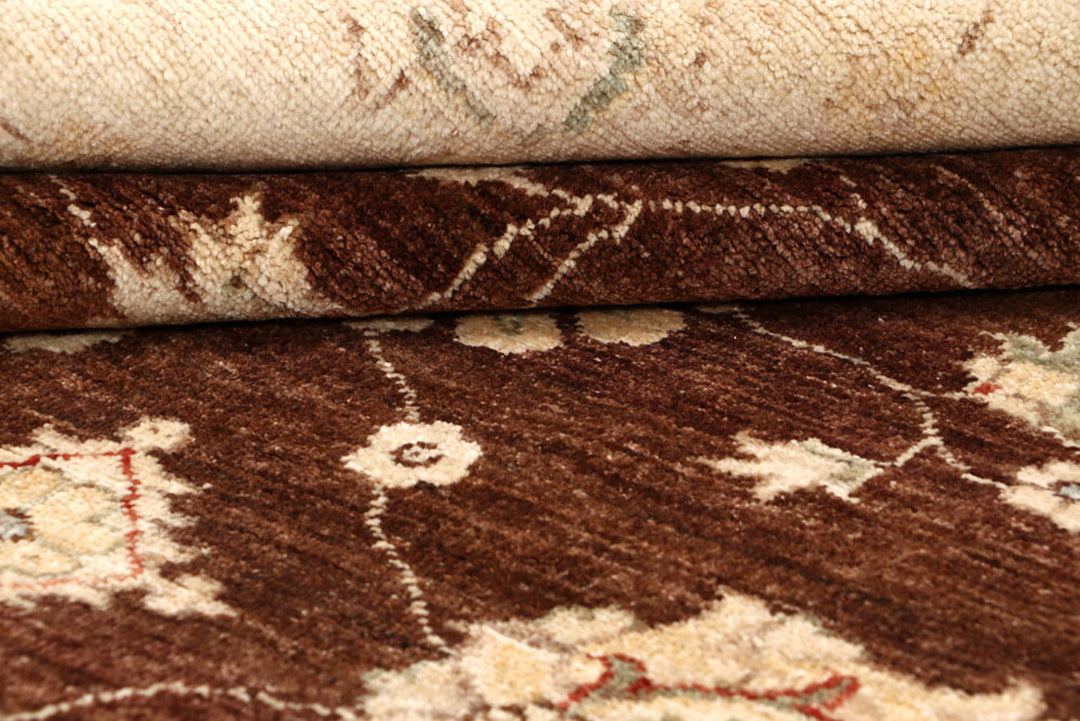 Saddle Brown Ziegler 7'  11" x 9'  11" - No. QA34153