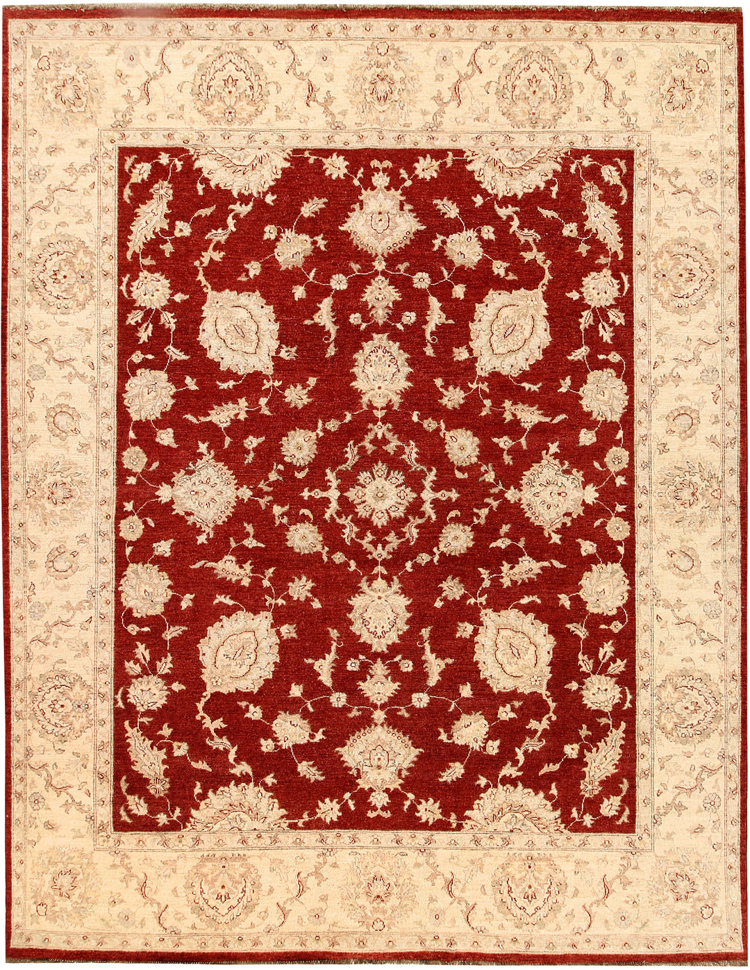 Dark Red Ziegler 7' 9 x 9' 9 - No. 64754 - ALRUG Rug Store