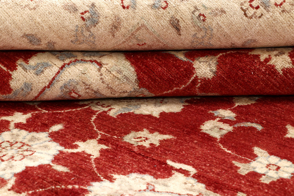 Dark Red Ziegler 7' 9 x 9' 11 - No. 64755 - ALRUG Rug Store