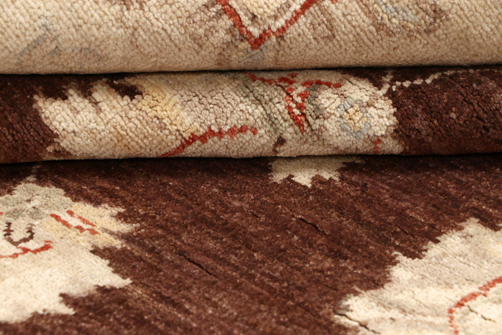 Saddle Brown Ziegler 7' 10 x 9' 11 - No. 64766 - ALRUG Rug Store