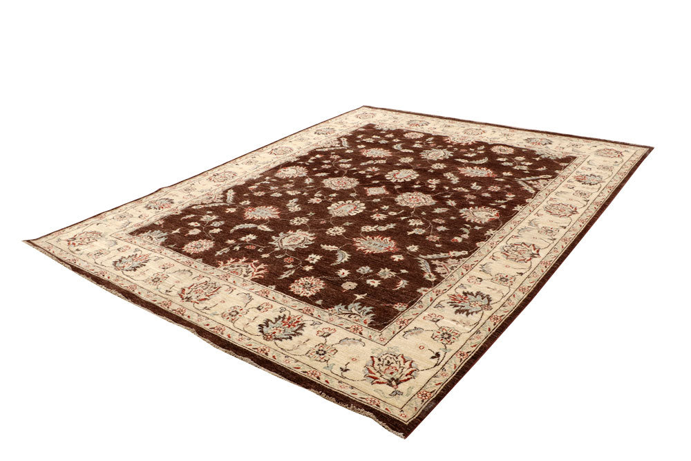 Saddle Brown Ziegler 7' 7 x 9' 7 - No. 64783 - ALRUG Rug Store