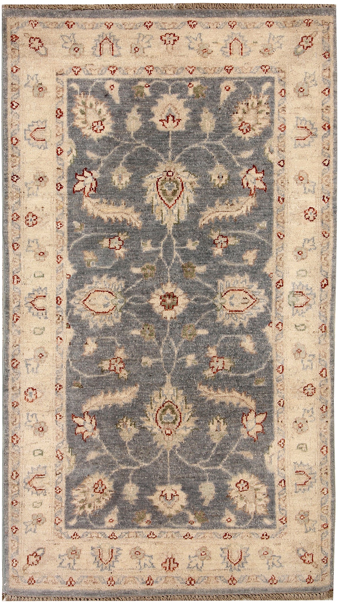 Light Slate Grey Oushak 2' 10 x 4' 11 - No. 64825 - ALRUG Rug Store
