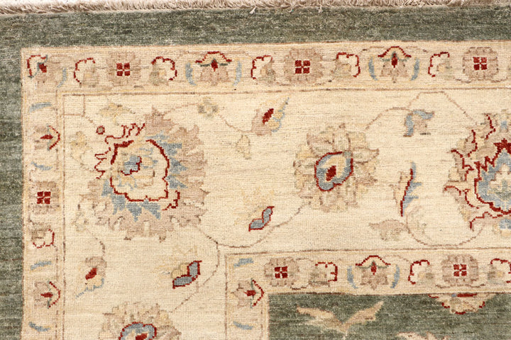 Dark Olive Green Ziegler 9' 9 x 13' 7 - No. 64875 - ALRUG Rug Store