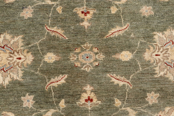 Dark Olive Green Ziegler 9' 9 x 13' 7 - No. 64875 - ALRUG Rug Store