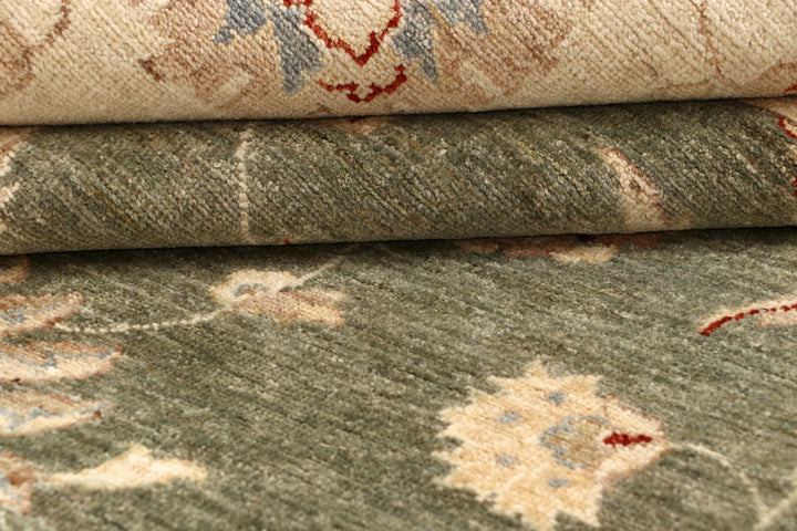 Dark Olive Green Ziegler 9' 9 x 13' 7 - No. 64875 - ALRUG Rug Store